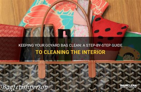 how to clean goyard canvas.